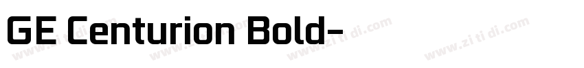 GE Centurion Bold字体转换